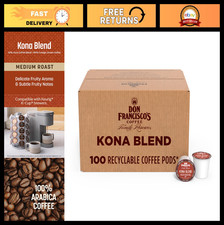 Kona Blend Coffee Pods 100 Count - Medium Roast, Compatible with Keurig Brewers