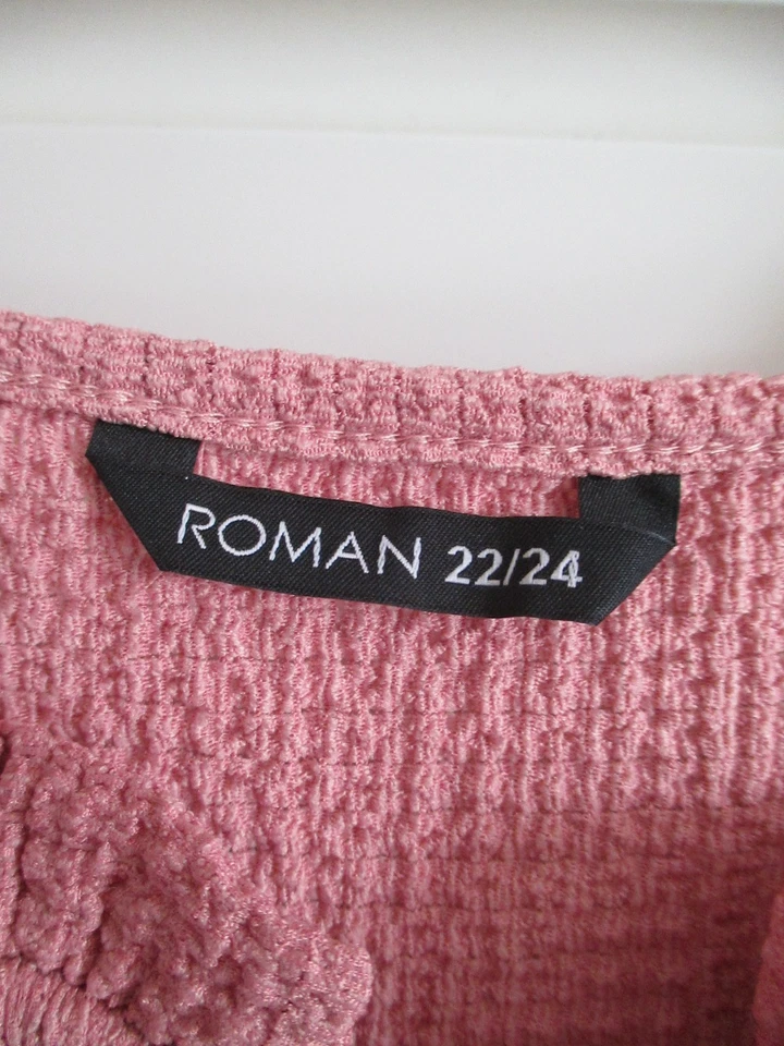 ROMAN PINK TEXTURED TOP SIZE 22/24 BNWT - Image 2 of 4