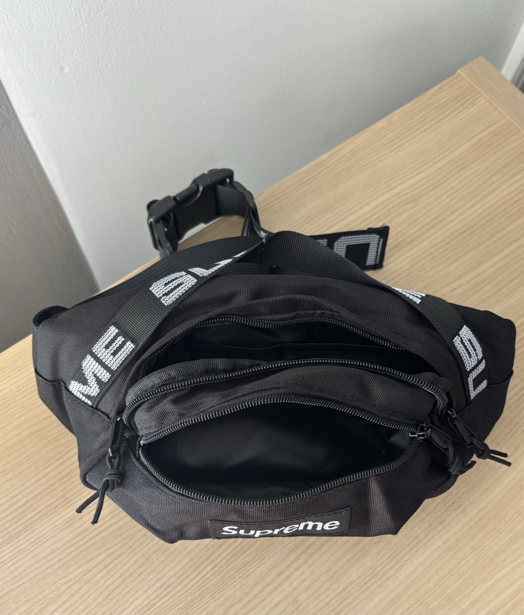 Brand New Supreme Waist Bag (SS18) Black Authentic With Tags | eBay