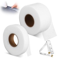 Saumband AufbüGeln Gardinenband Nahtband Textilband Vliesstoff 2 Rollen 50M