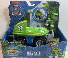 Paw Patrol Jungle Pups Rocky's Transforming Turtle Vehicle NEW