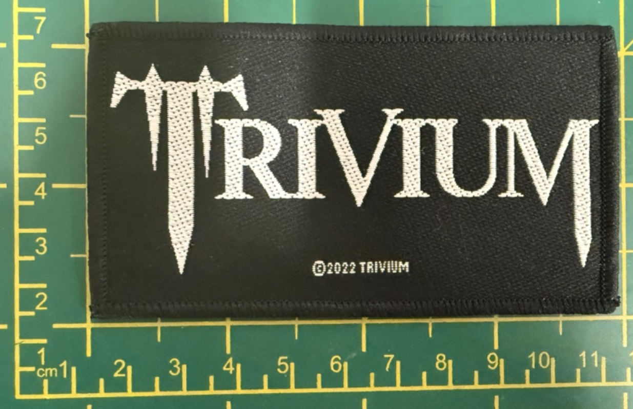 Trivium  Standard Logo Woven Sew On Patch Officially Licensed Patch