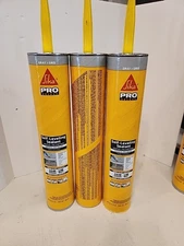 Lot of 3 Sikaflex Self Leveling Sealant 29 oz Cartridges Liquid Gray Aromatic