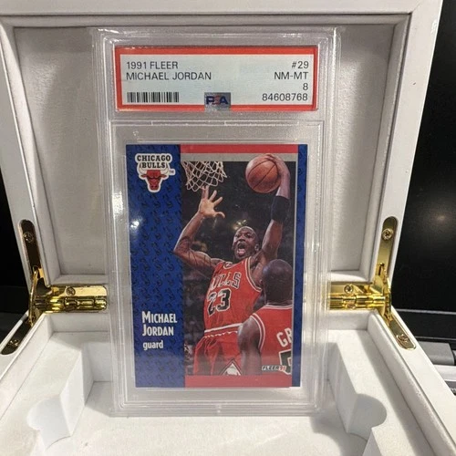 Fleer Michael Jordan Chicago Bulls 1991 Fleer #29 PSA Graded NBA Card
