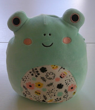 Squishmallows 8" 20cm Green Fritz The Frog with Floral Belly