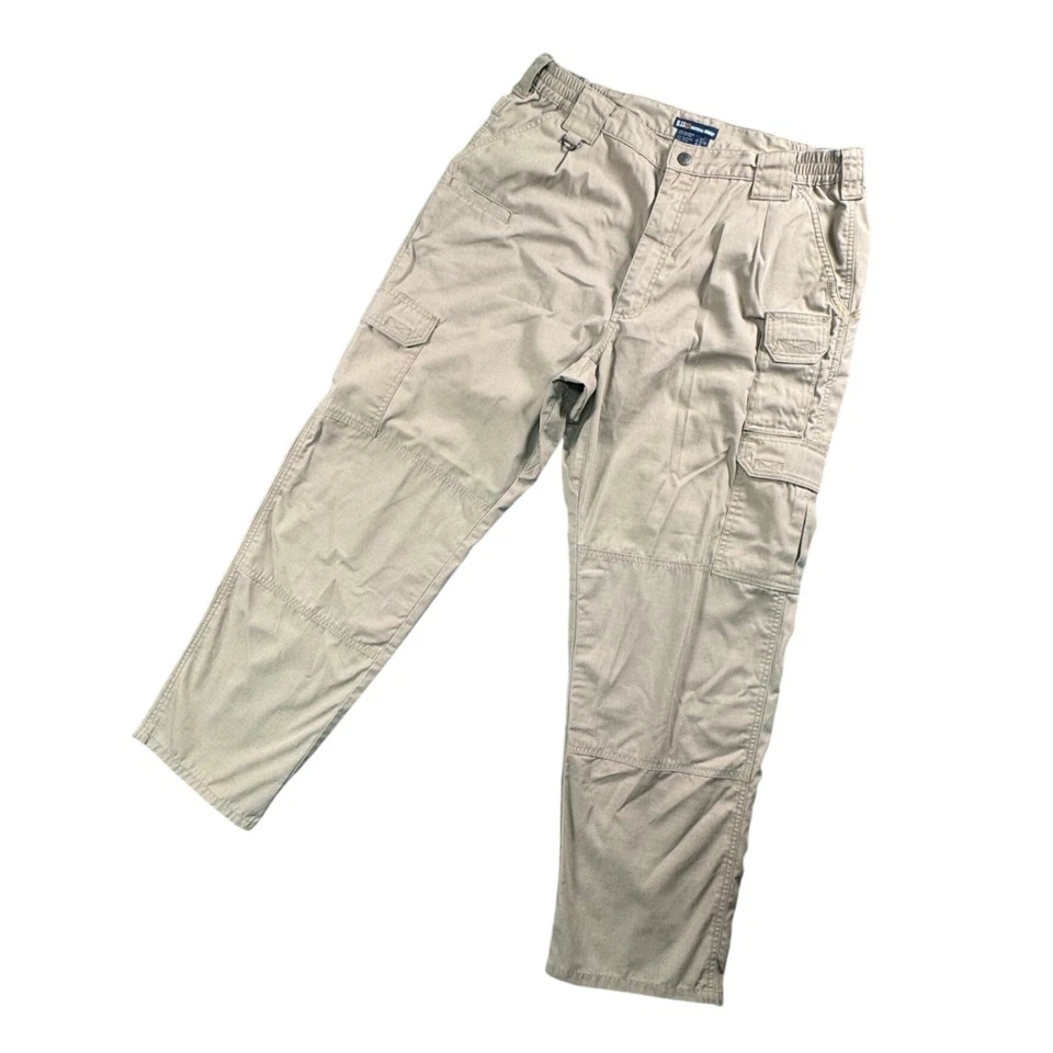 Pantalones cargo 5.11 Tactical Series para hombre color tostado 34x32 Ripstop mezcla de algodón y poliéster Foto 3 de 4