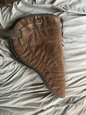 Diamond Brand Wool Brown Deluxe Suede Leather Bareback Saddle Horse Pad