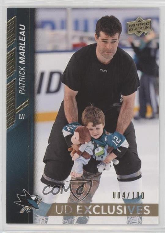 2015-16 Upper Deck UD Exclusives 4/100 Patrick Marleau #155 x4f