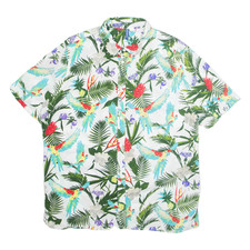 Chemise H&M Pour Homme Blanche À Fleurs À Manches Courtes XL