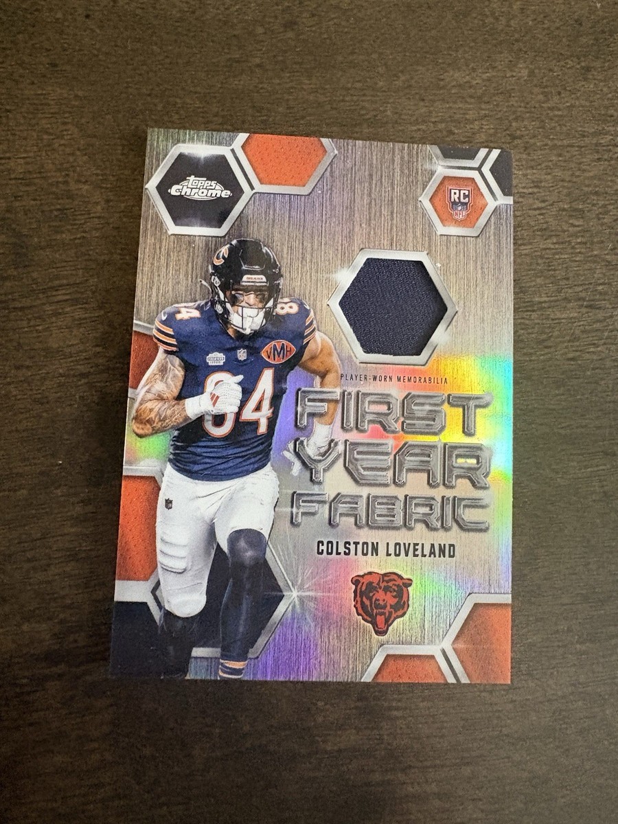 2025 Topps Chrome NFL COLSTON LOVELAND RC Rookie First Year Fabric