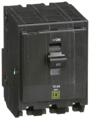 Square D QO360 60 Amp 3 Pole 240V Mini Circuit Breaker