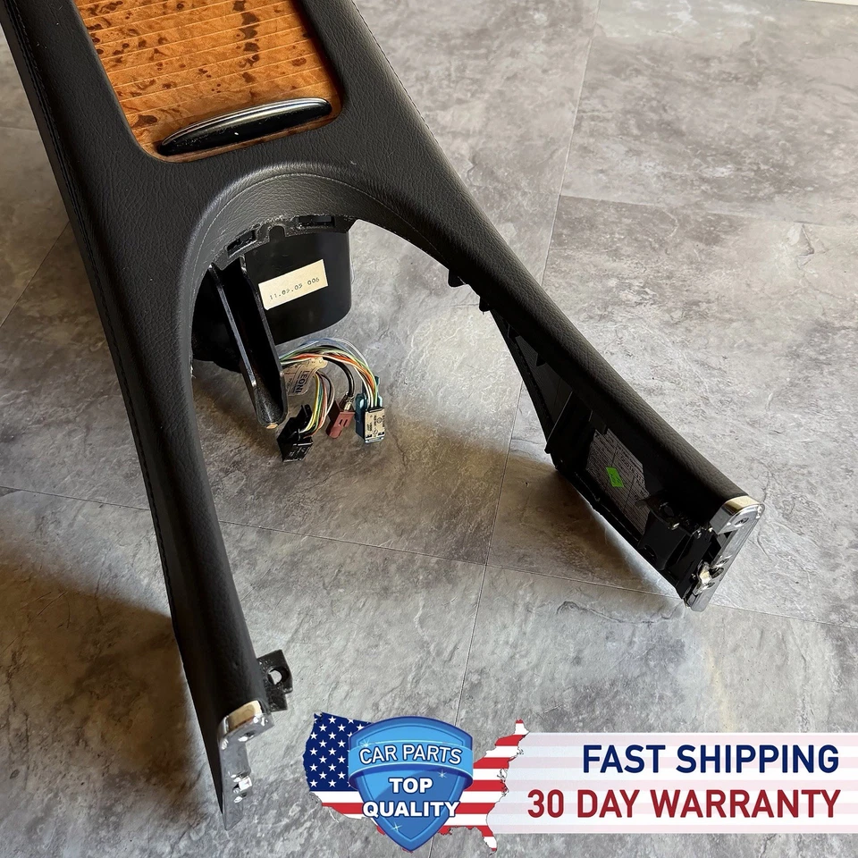 Mercedes W211 E350 E55 2005-2009 consola central reposabrazos unidad de almacenamiento negro OEM Foto 2 de 4