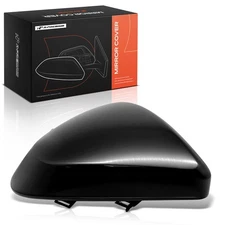 A-Premium Driver Mirror Cover Cap Smooth Black for Toyota RAV4 2013 2014 2015