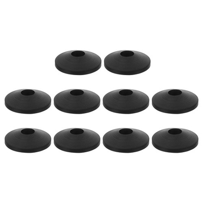 #ad #ad 10Pcs Rubber Washers M8 Rubber Conical Gaskets Leakage Prevent Kit Black $13.45