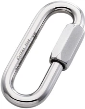 7mm Steel Quick Link Carabiner - Durable Zicral Aluminum & Stainless Steel
