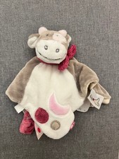 Nattou przytulanka chusta do smoczka przytulanka krowa wielokolorowa top