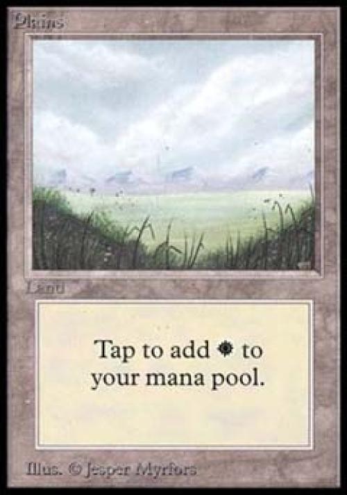 Plains - Heavy Play MTG Beta