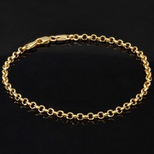 Rundankerarmband Goldarmband Armband 585er 14K ECHT Gold 20cm 3mm Armkette NEU