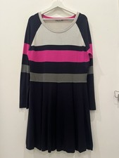 Eliza J Dress Womens XLarge Multicolor Knit A line Color Block Casual Chic