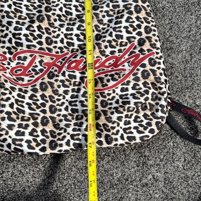 Ed Hardy Y2K Leopard Print Backpack ❤️ NWT Ed Hardy Y2K Eternal Love Leopard Print Drawstring  main image 2