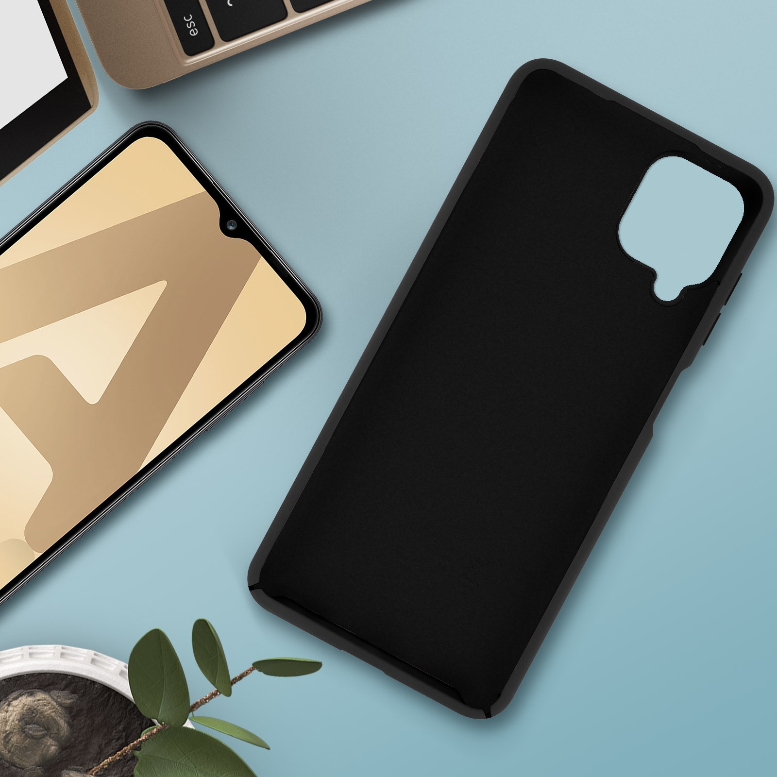 Housse Galaxy A12 Soft Touch idéale pour usage professionnel et quotidien