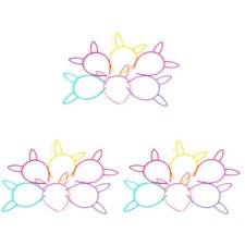  3 Count Funny Headband Kids Hair Accessories for Girls Cosplay Bunny Ears