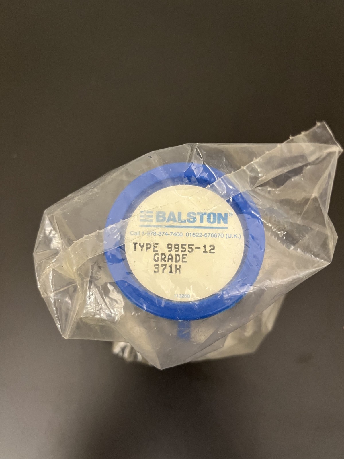 PARKER BALSTON 9955-12-371H Vacuum Pump Exhaust Filter, 1/PK