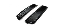 Hood Vents Hood Louver Alum. Satin Black Bolt-on Silver Hardware Ford Mustang Ki