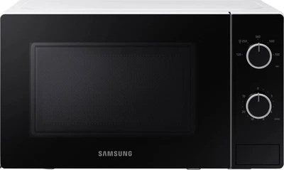 Samsung MS20A3010AH/EG Weiss-Schwarz Solo-Mikrowelle, 20 l Garraum, 700 Watt