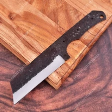 12'' 1095 High Carbon Steel CHEF CLEAVER Knife Blank Blade DIY Bushcraft  Making