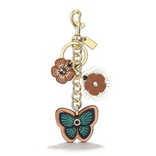 Flower Bag Charms for Women Purse Charms for Handbags Leather Flower Keychain...