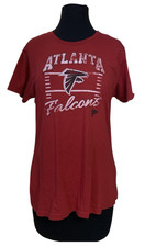 Atlanta Falcons Womens Large NFL Graphic T Shirt Black Football Fan Tee