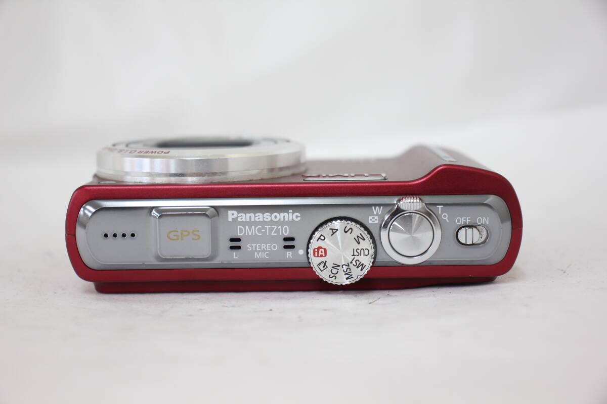 動作確認済】Panasonic LUMIX DMC TZ10 レッド 動作確認済】Panasonic