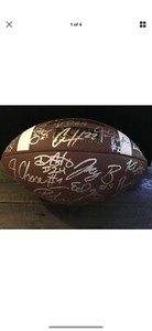 Joe Burrow LSU Tigers Team Signed Football (Coach “O” 25 Signatures)