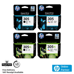 Original HP 305 305XL Color Negro Cartucho de tinta para la Impresora  DeskJet 4122 Lote | eBay