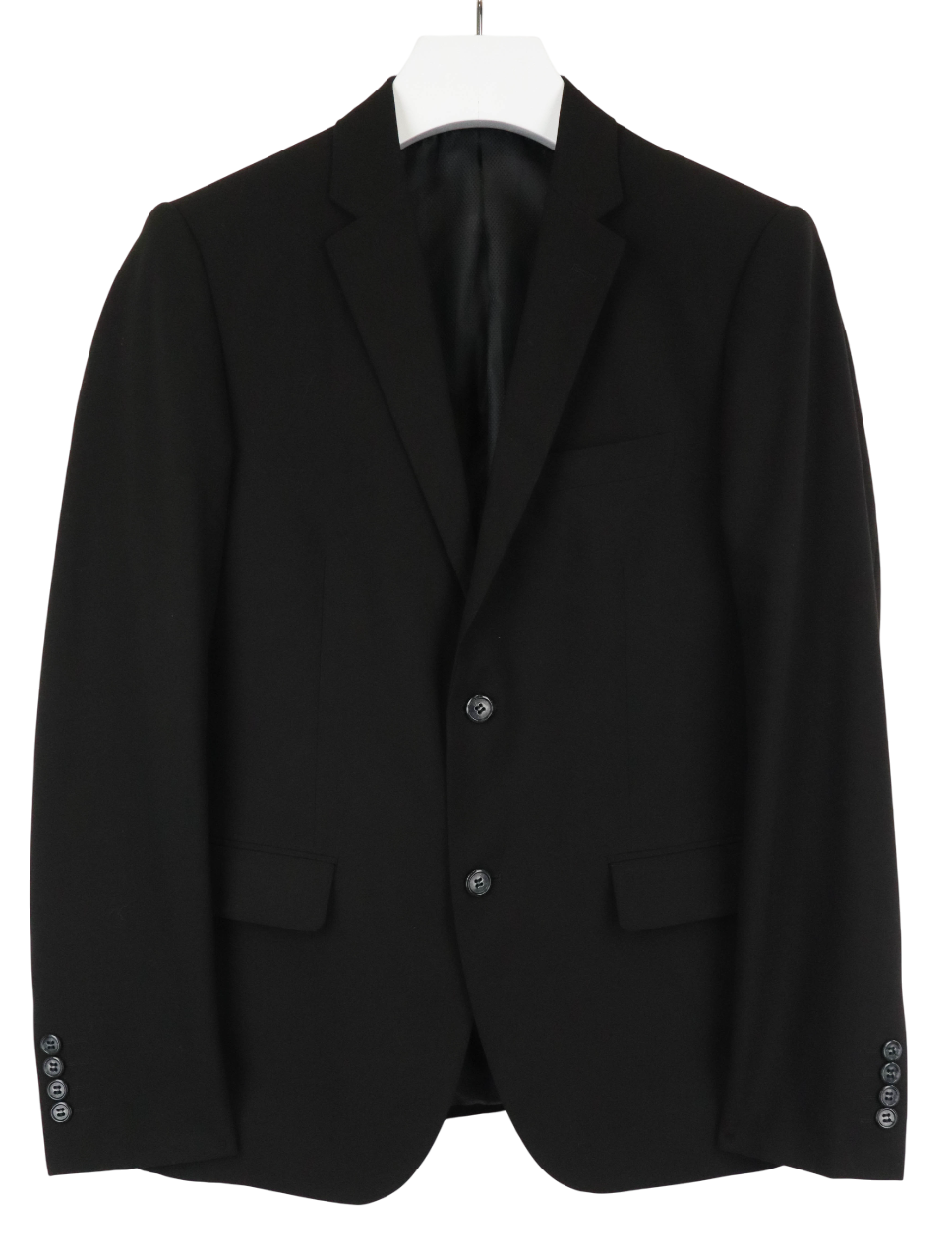 LINDBERGH White Slim Fit Blazer Men's US 38R Single Breasted Lined Black