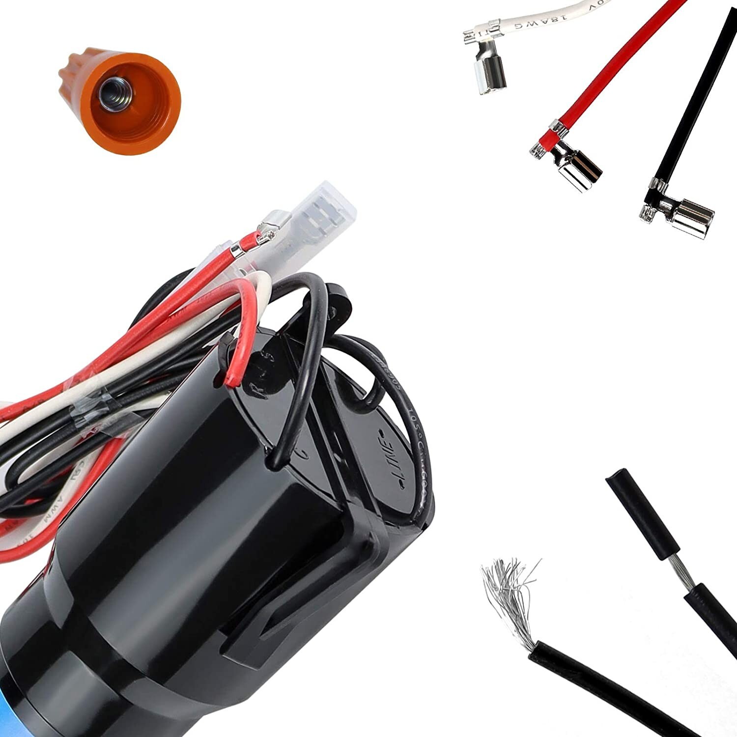RCO410 3 in 1 Relay Hard Start Capacitor Kit Refrigerator 1/4-1/3 HP 115VAC
