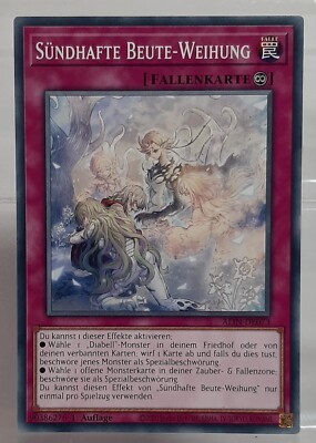 YUGIOH Playset 3x Sündhafte Beute-Weihung - ALIN-DE073 - Alliance Insight DE/NM