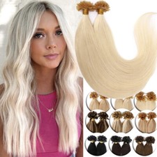 U-Tip Thick Nail Keratin 100 Human Hair Extensions Remy Hair Keratin Pre Bonded