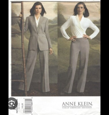 Designer Schnittmuster Vogue 2759 ungeschnitten ohne Ärmel Anne Klein