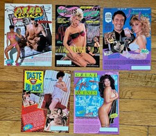 VHS - SLICKS - AD SHEETS POSTERS - GROUP C - (5- DIFF.) VANESSA DEL RIO