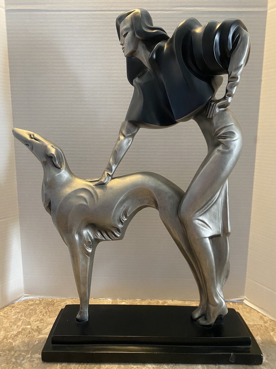 Large Austin Sculpture Afternoon Stroll Alexander Danel Signed