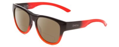 Smith Optic Rounder Unisex Polarized BIFOCAL Sunglasses Dark Grey Black Red 51mm