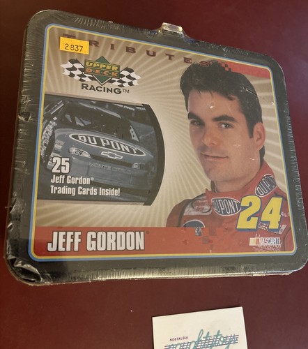 Vtg Jeff Gordon #24 Lunch Box Upper Deck Racing Tributes w/25 Trading Cards 2000 - Picture 4 of 10