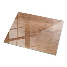 Tischplatte Für Esstisch Gehärtet Glas Glastisch Natürliches Holzmuster 120x80