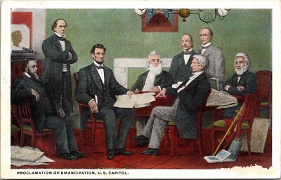 Proclamation Emancipation US Capitol WB Postcard UNP VTG Unused Vintage