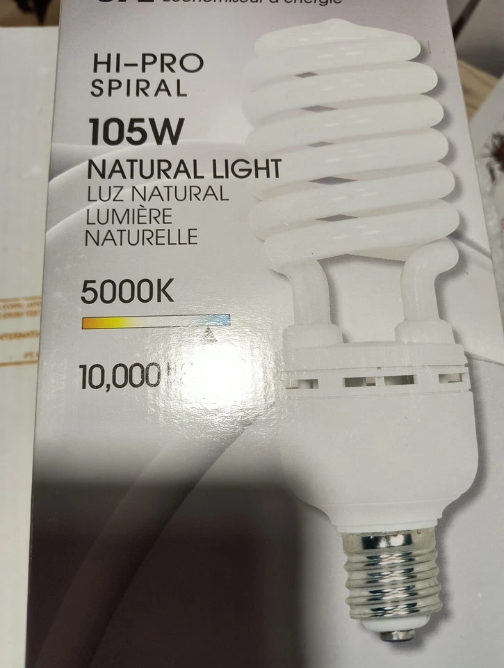 Satco S7396 105T5/50 Compact Fluorescent Spiral 105W 120V T5 Mogul E39 5000K - Image 3 of 3