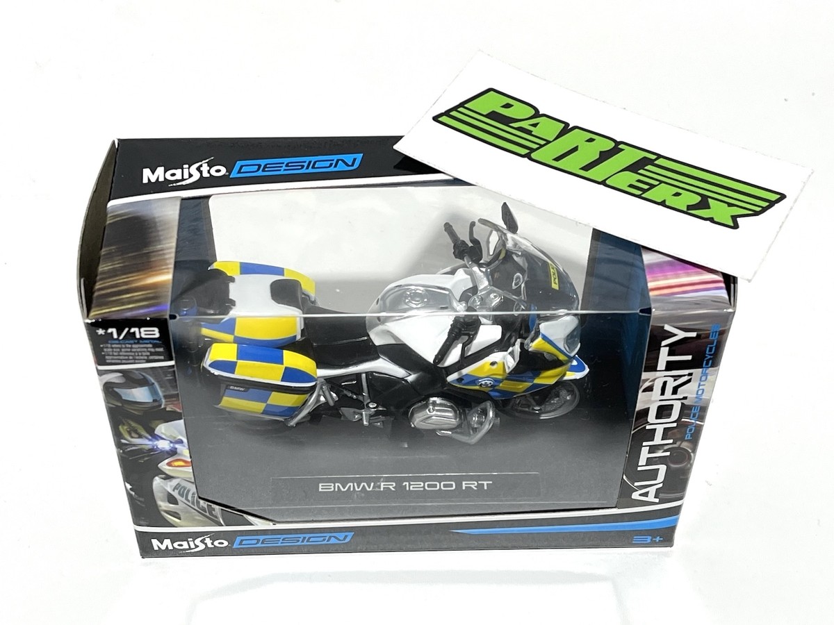 BMW R1200 RT Police Motorbike 1:18 Motorcycle Toy Dad Childs