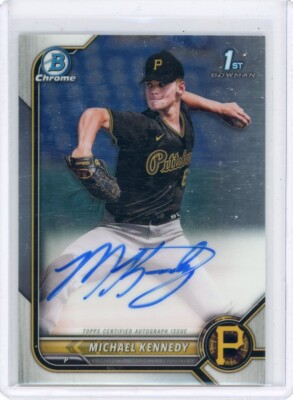 2022 BOWMAN STERLING #CDA-MKY MICHAEL KENNEDY AUTOGRAPH RC PIRATES 021125