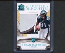 Jordan Matthews 2014 Panini Crown Royale ROOKIE SILHOUETTES RC Patch /49 Eagles